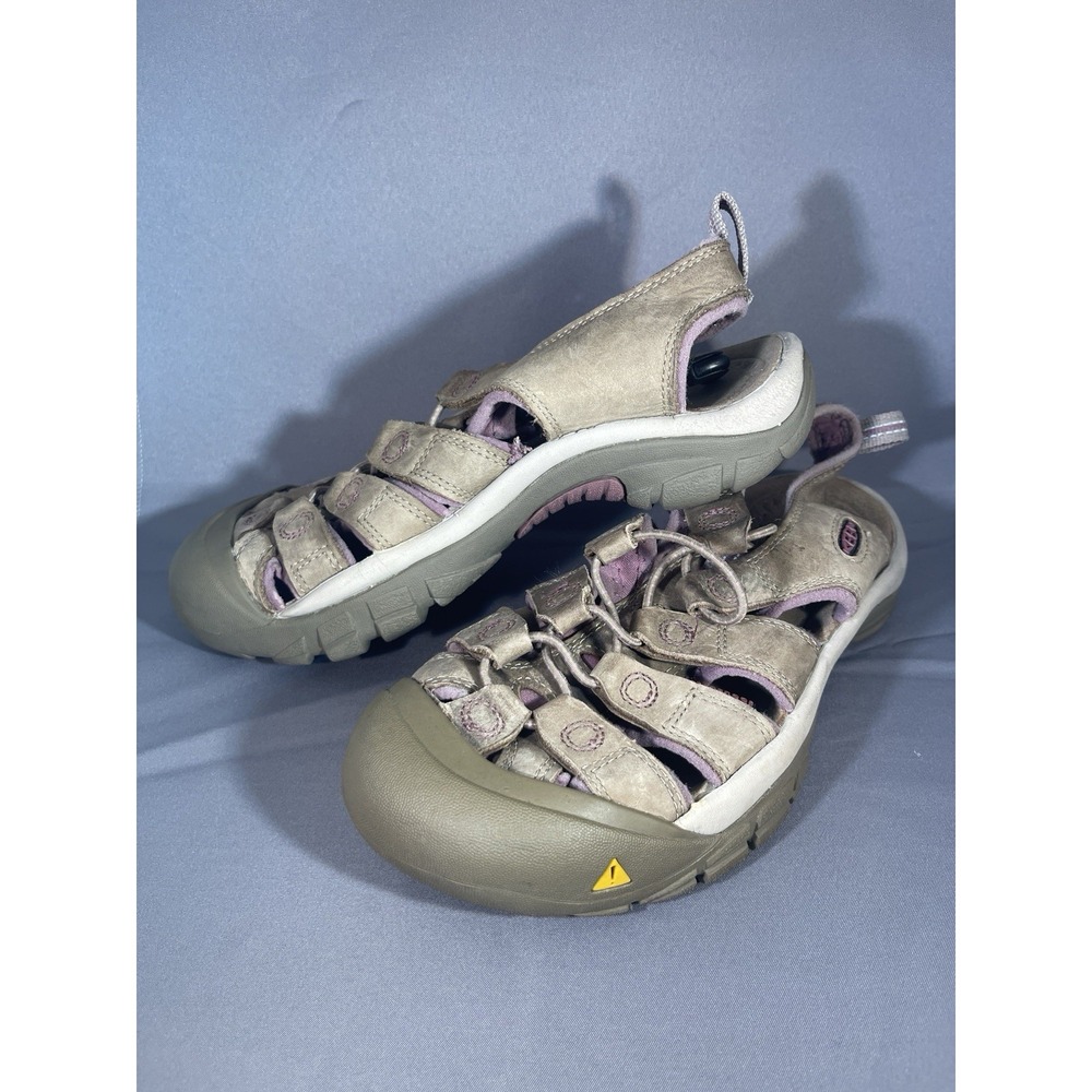 Keen Women Shoe Newport H2 Leather Athletic Sport Sandal Brown Purple 7.5